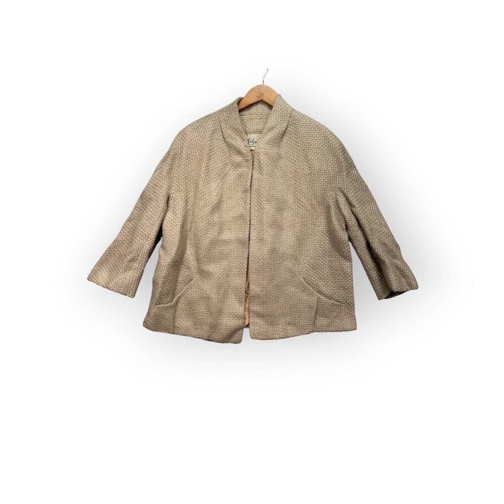 Y2K L.S. Ayres & Co Soft Wool Blend Camel Coat Jacket Cottage Size 12